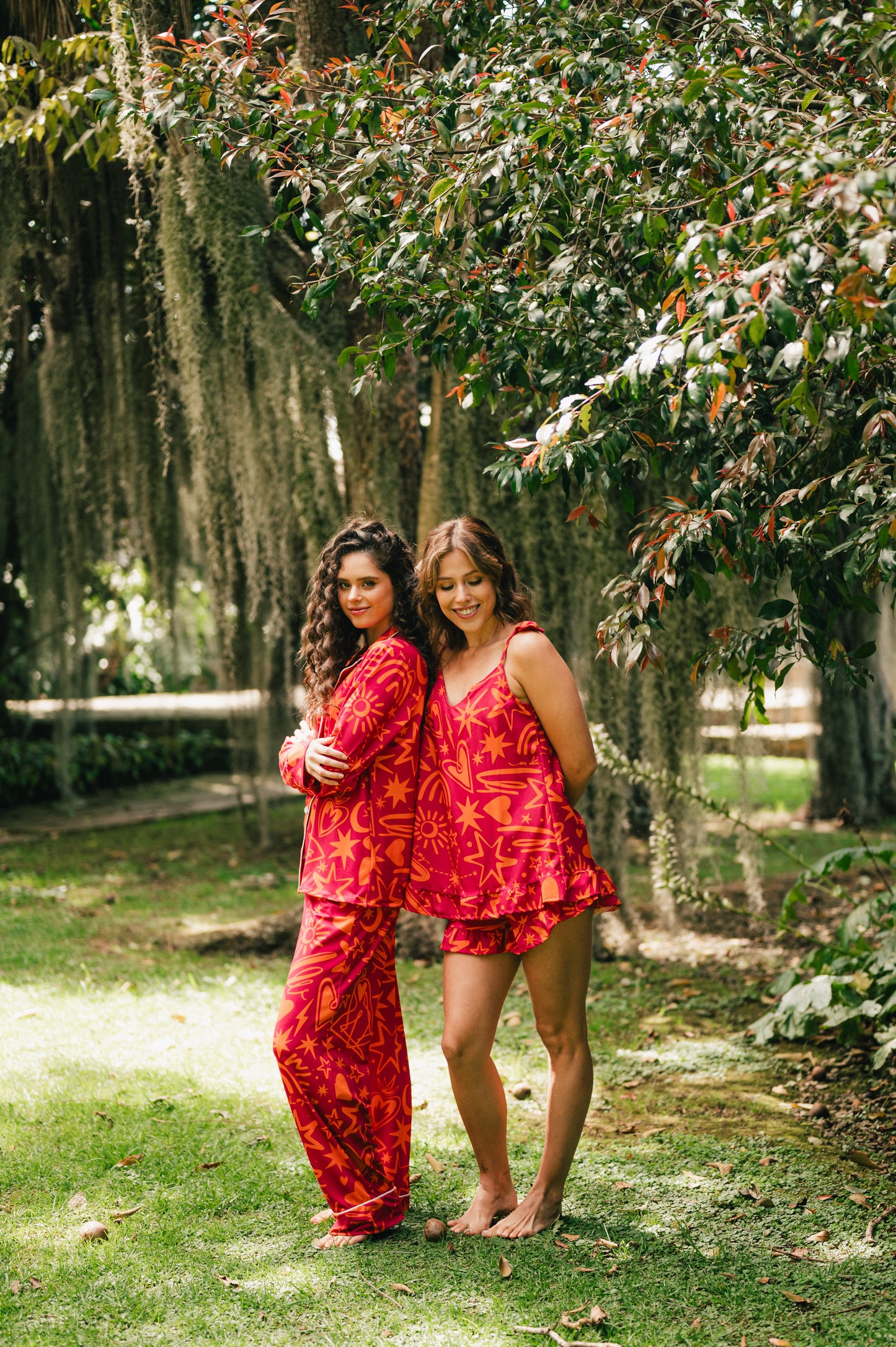 Magic Love Red - Blura de Arandelas y Short Arandelas