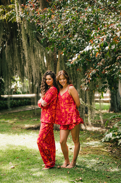 Magic Love Red - Blura de Arandelas y Short Arandelas