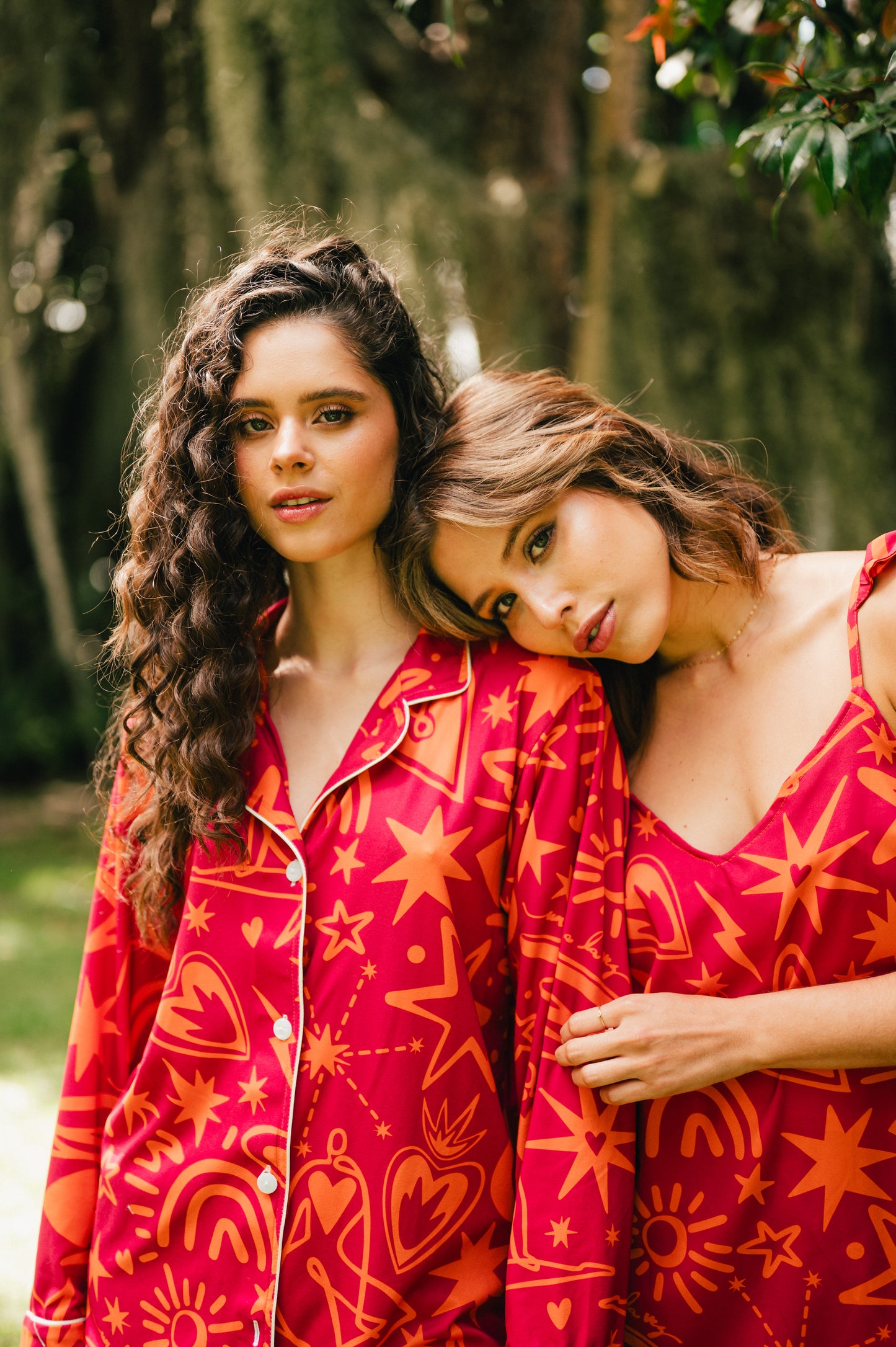Magic Love Red - Camisa Manga Larga y Pantalon