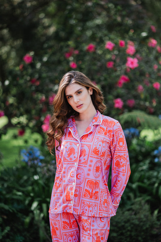 Magic Orange - Camisa Manga Larga y Pantalon