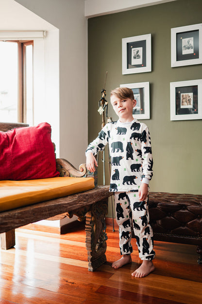 Oso Antejos - KIDS: Buso Cuello Redondo y Pantalon