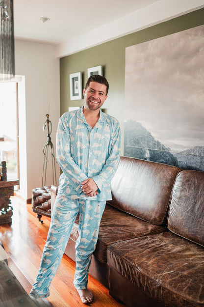 Oso Artico - Hombre: Camisa Manga Larga y Pantalon