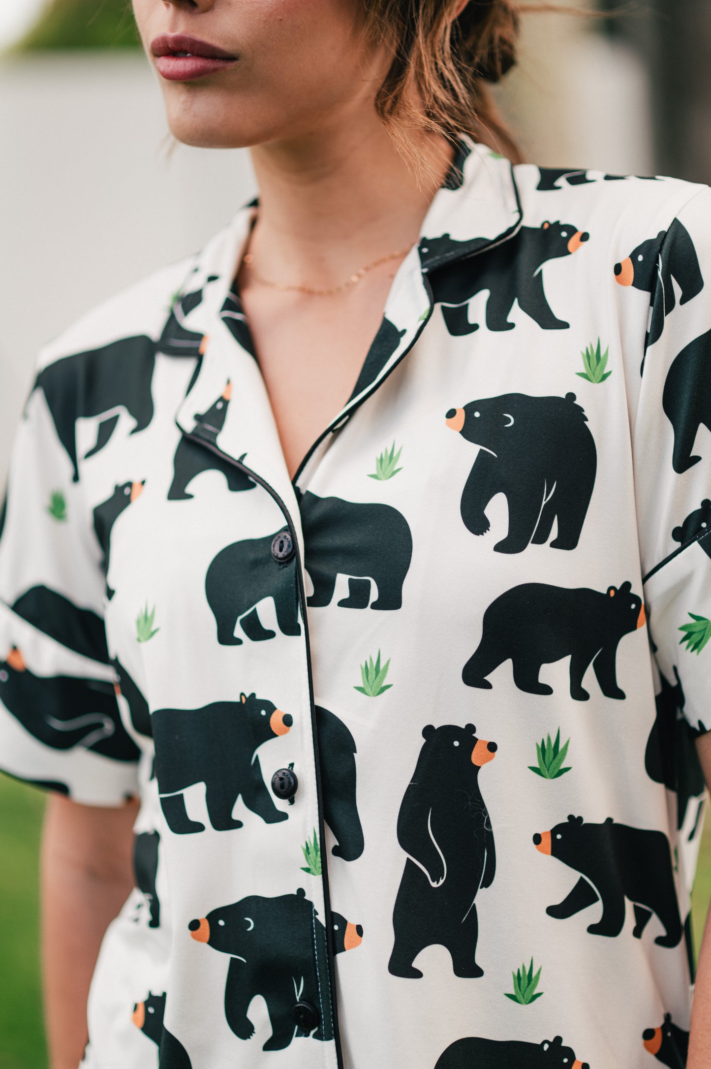 Oso de Anteojos - Camisa Manga Corta y Short