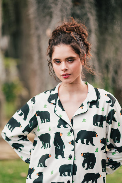 Oso Antejos - Mujer: Camisa y Pantalon