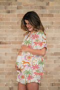 Paradise White - Camisa Manga Corta y Short Maternidad