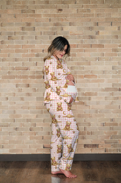 Teddy Pink - Camisa Manga Larga y Pantalon Maternidad