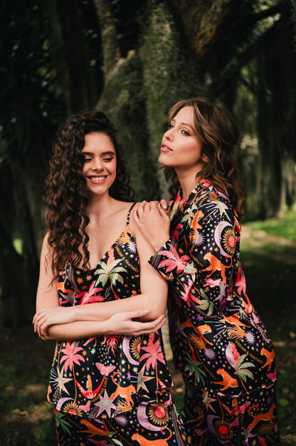 Paradise Black - Camisa Manga Larga y Pantalon