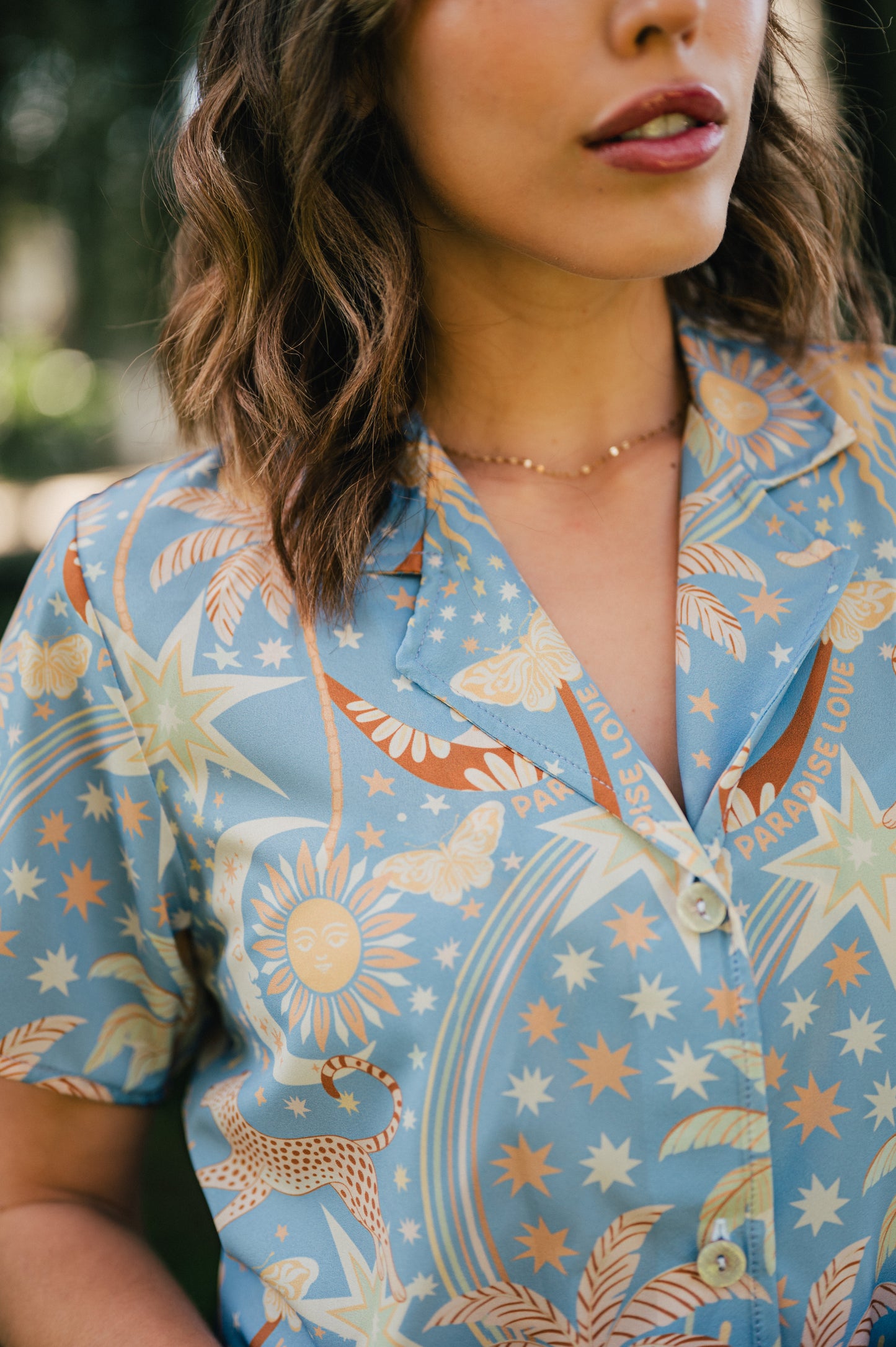 Paradise Blue - Camisa Manga Corta y Short