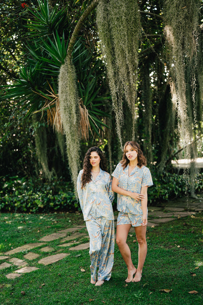 Paradise Blue - Camisa Manga Corta y Short