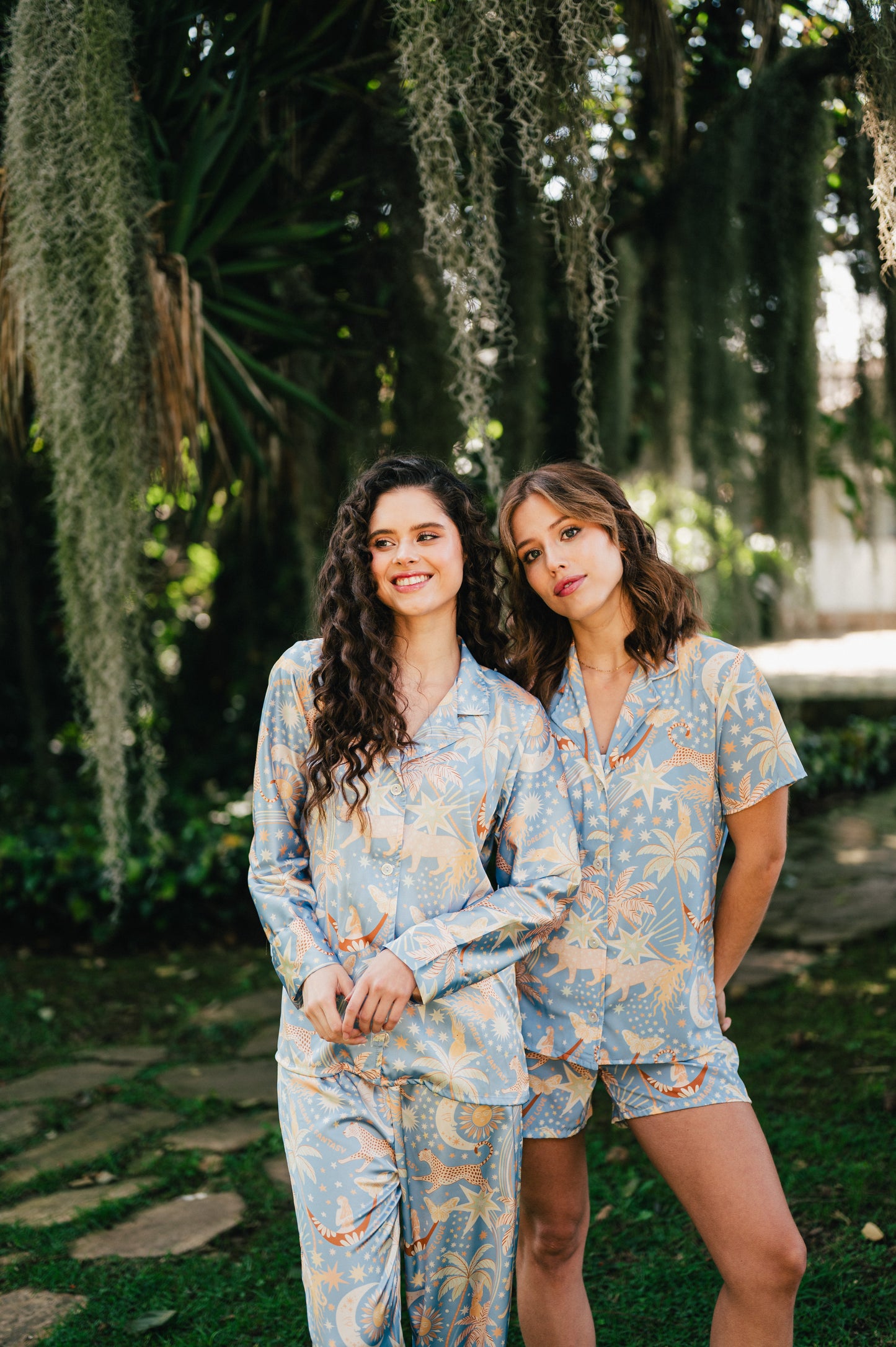 Paradise Blue - Camisa Manga Corta y Short
