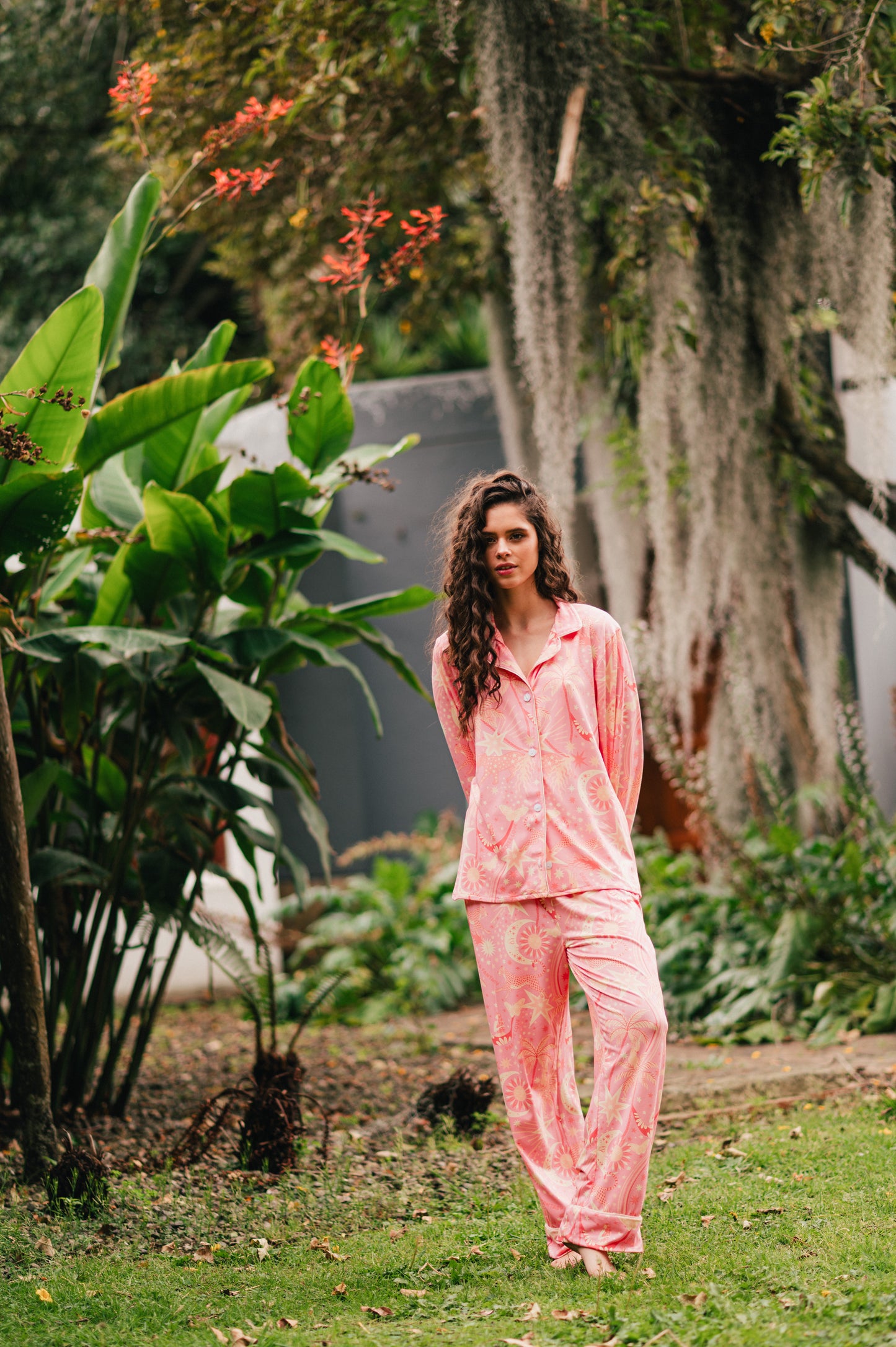 Paradise Pink - Camisa Manga Larga y Pantalon