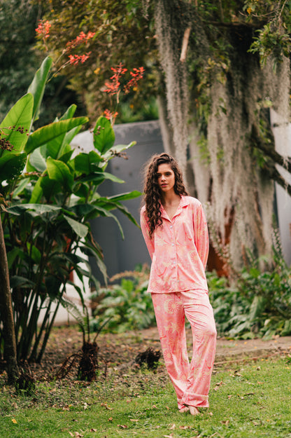 Paradise Pink - Camisa Manga Larga y Pantalon