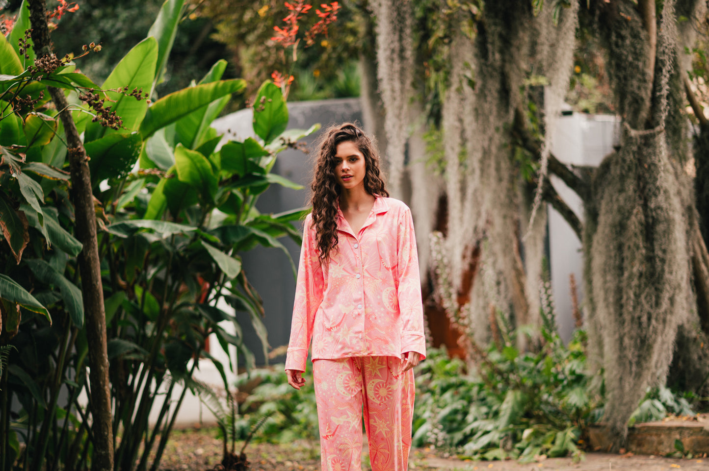Paradise Pink - Camisa Manga Larga y Pantalon