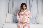 Paradise White - Camisa Manga Larga y Pantalon Maternidad