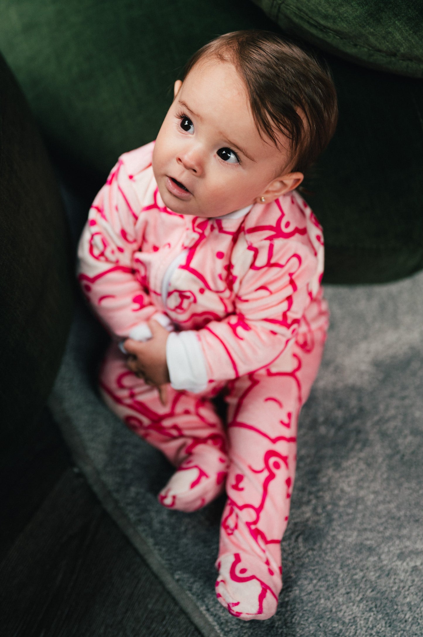 Pink Bear - Baby Onesie