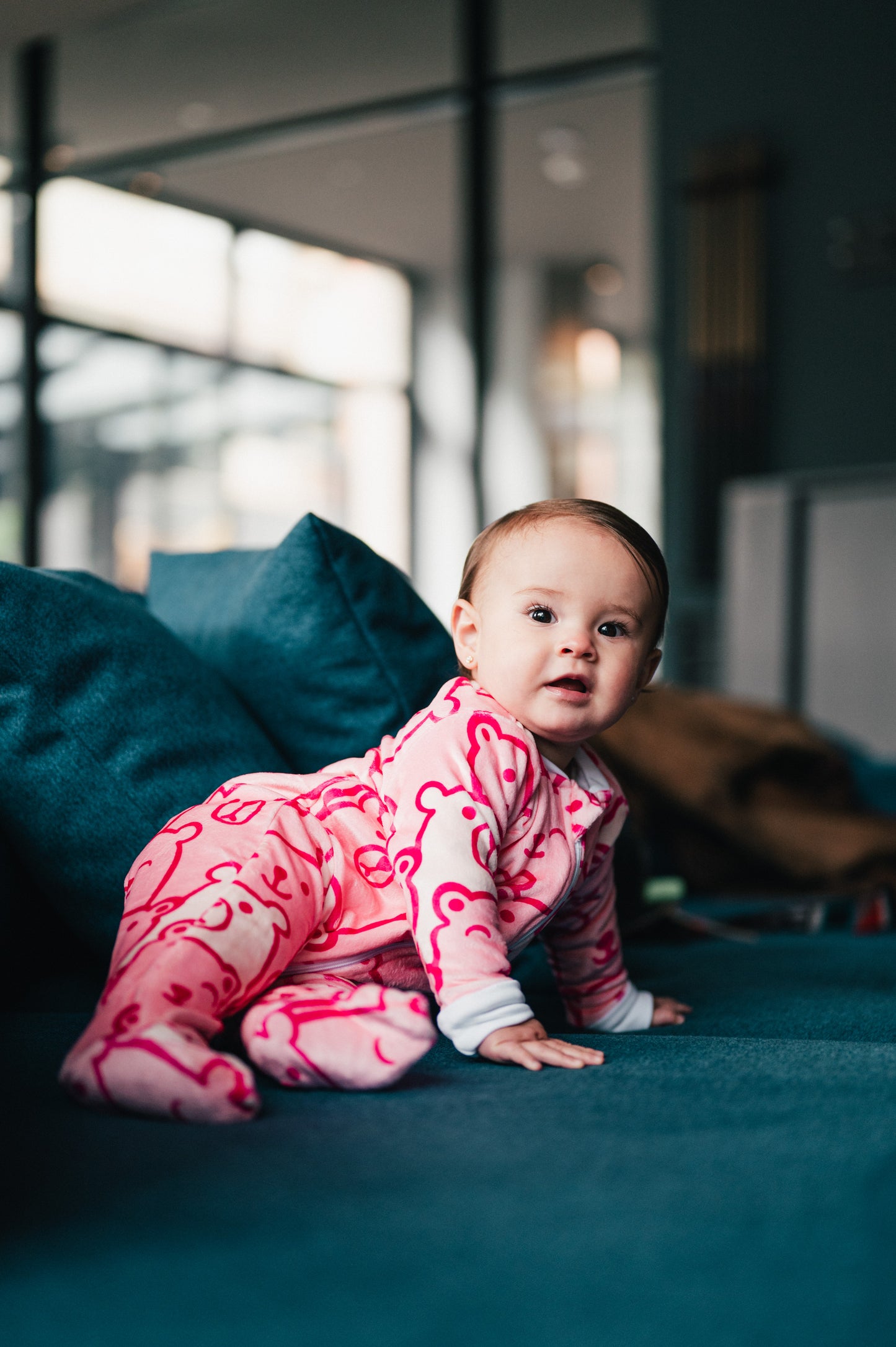 Pink Bear - Baby Onesie