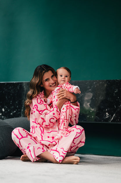 Pink Bear - Baby Onesie