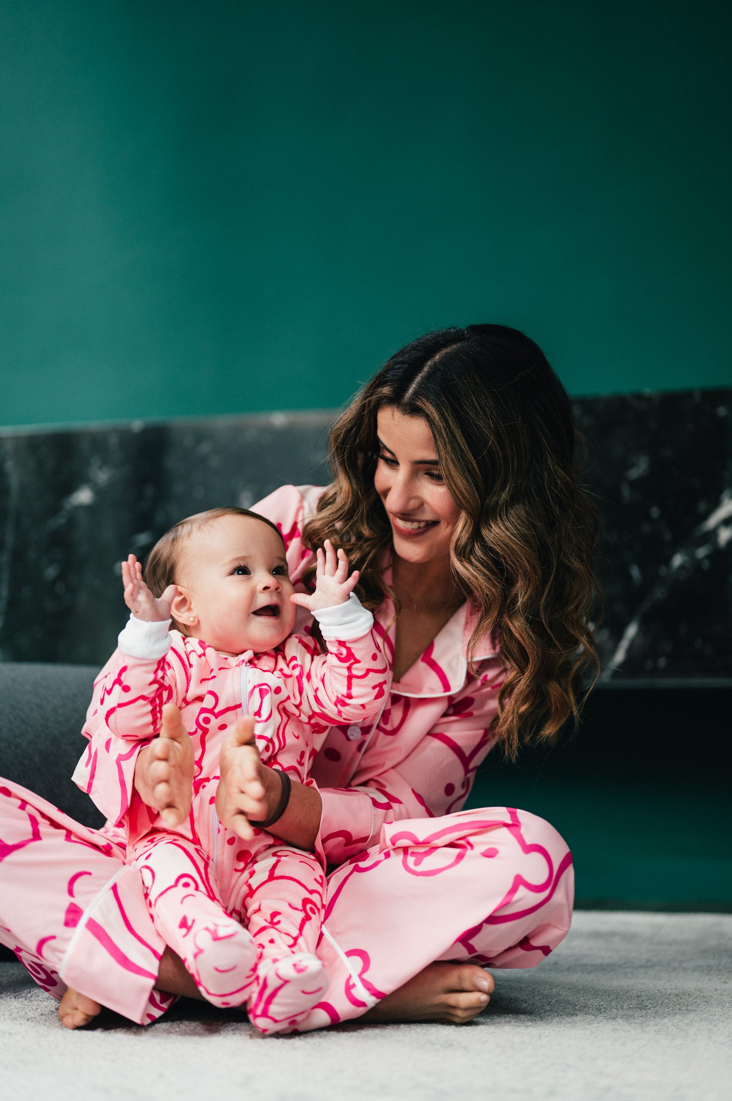 Pink Bear - Baby Onesie