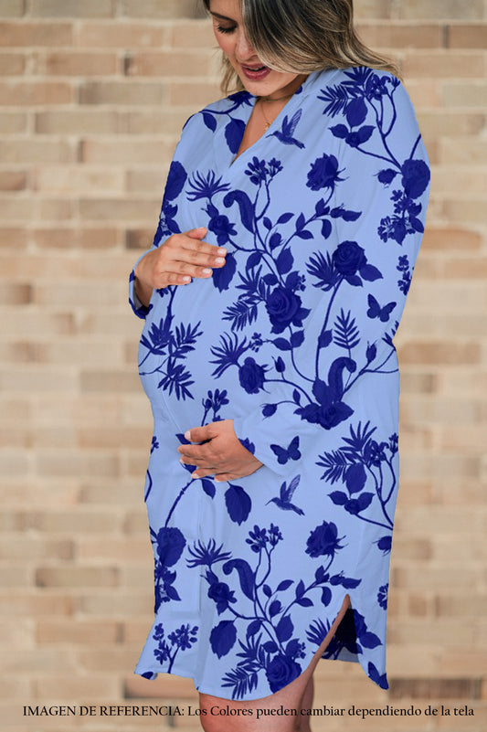 Rosal Celeste - Camison Maternidad