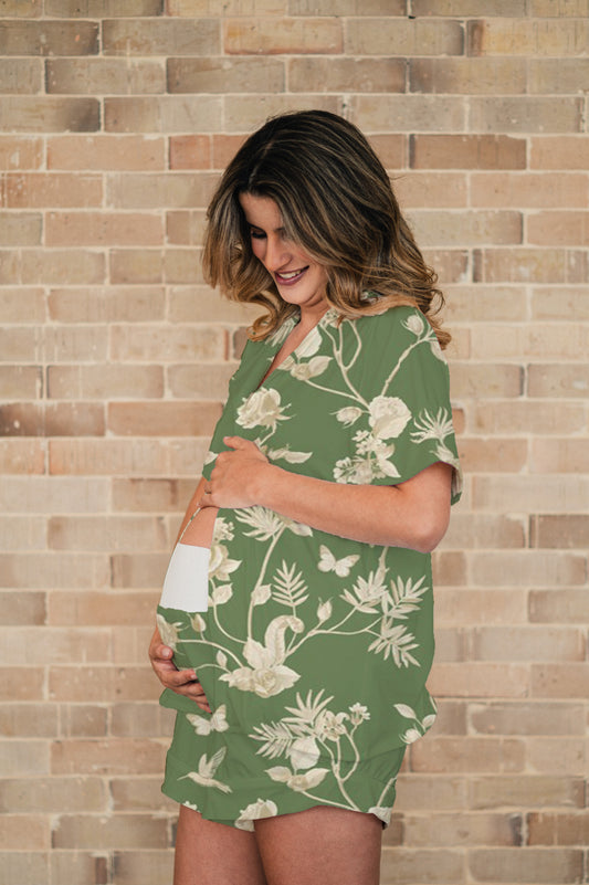 Rosal Esmeralda - Camisa Manga Corta y Short Maternidad