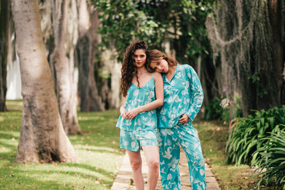 Rosal Turqueza - Camisa Manga Larga y Pantalon