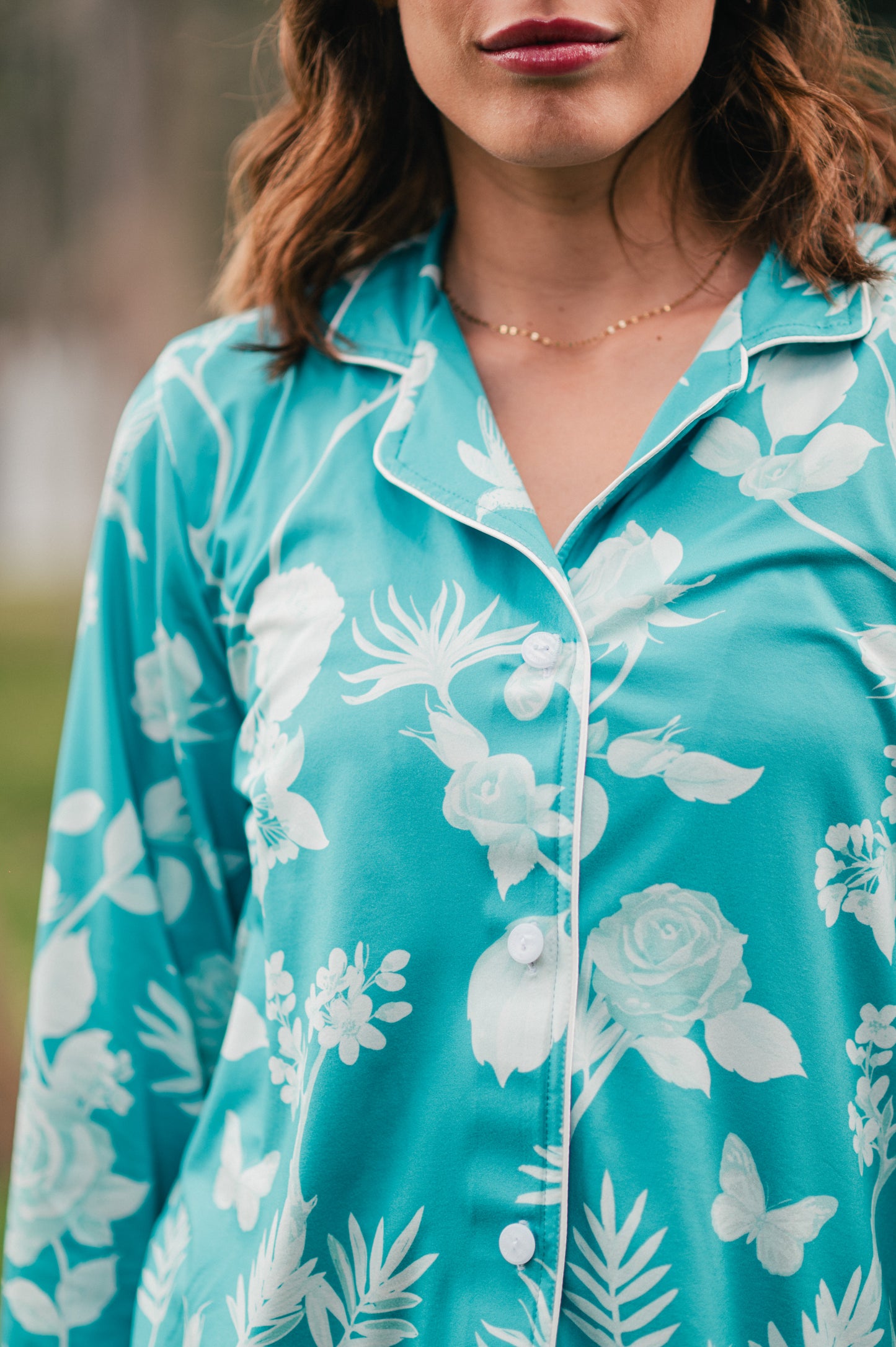Rosal Turqueza - Camisa Manga Larga y Pantalon