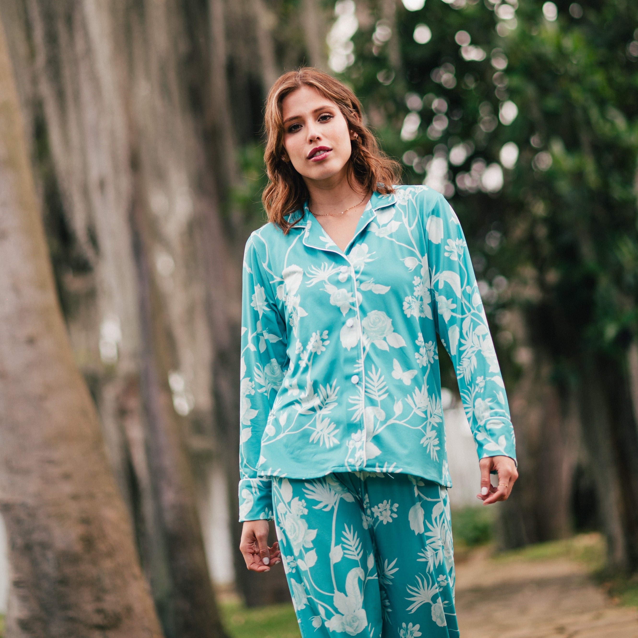 Rosal Turqueza - Camisa Manga Larga y Pantalon READY TO SHIP