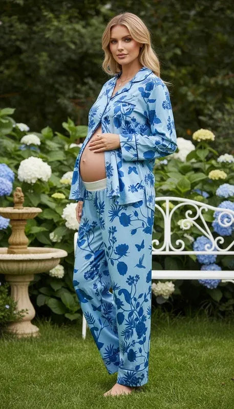 Rosal Zafiro - Camisa + Pantalon Maternidad pelo suelto