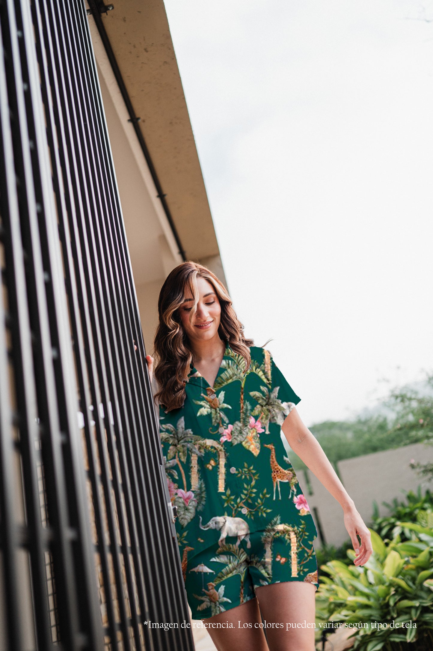 Selva Hindu Jade - Camisa Manga Corta y Short