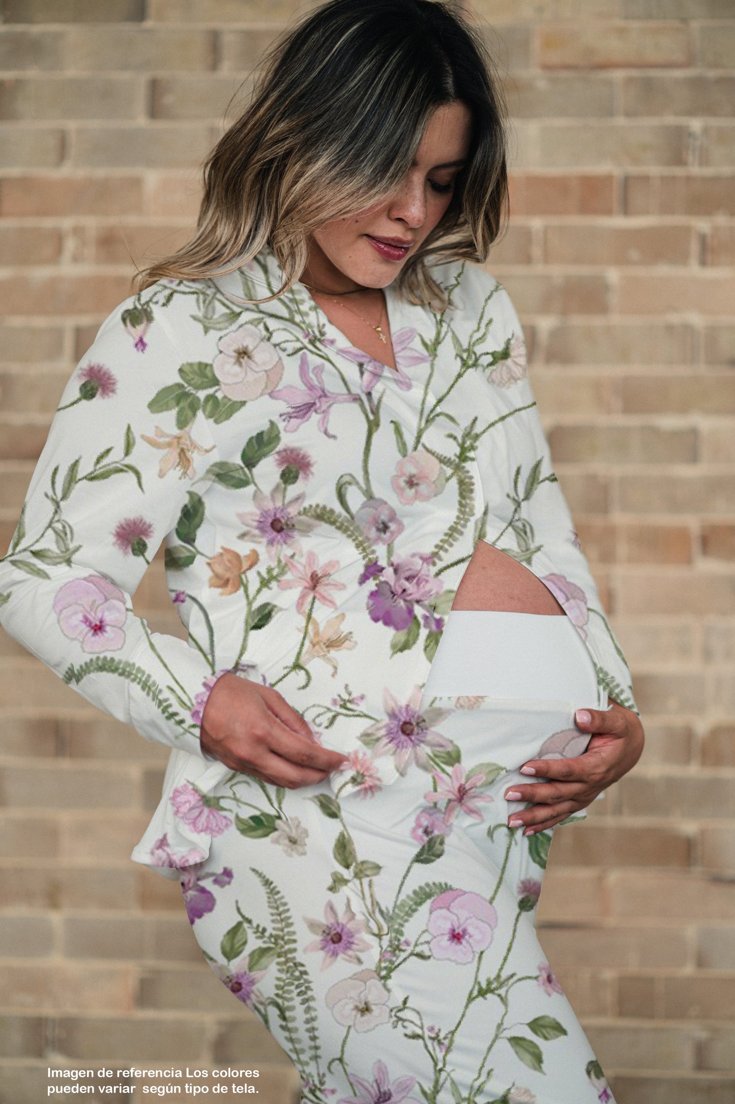 Sueño Natural - Camisa Manga Larga y Pantalon Maternidad