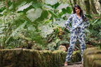 Selva Africana Azul - Camisa Manga Larga y Pantalon READY TO SHIP