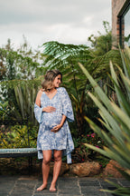 Selva Africana Celeste - Kimono y Bata Broche Lactancia