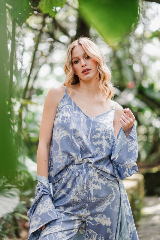 Selva Africana Celeste - TresPiezas, Levantadora, Tiritas y Pantalon
