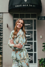 Selva Hindu Azul - Camisa Manga Larga y Pantalon READY TO SHIP