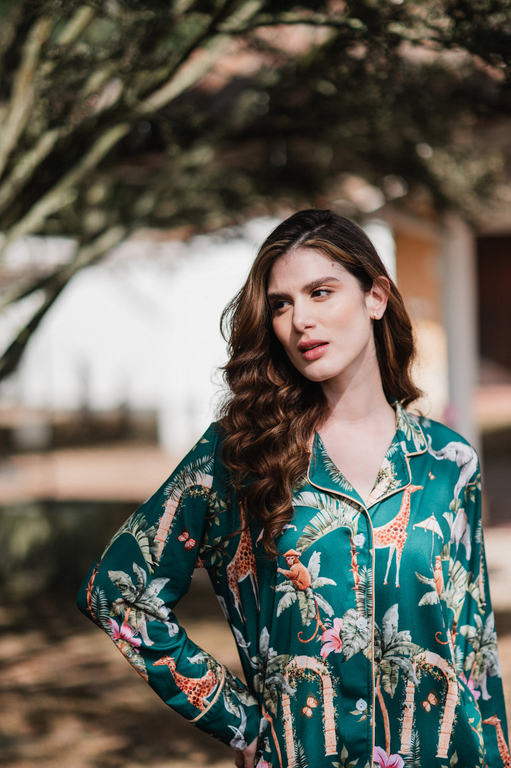 Selva Hindu Jade - Camisa Manga Larga y Pantalon READY TO SHIP