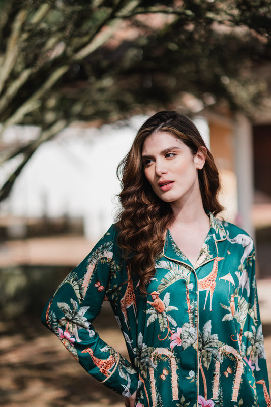Selva Hindu Jade - Camisa Manga Larga y Pantalon