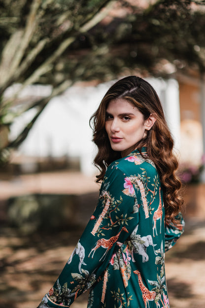 Selva Hindu Jade - Camisa Manga Larga y Pantalon