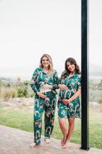 Selva Hindu Jade - Camisa Manga Larga y Pantalon Maternidad