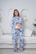 Siluetas Celeste - Camisa y Pantalon Maternidad