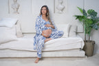 Siluetas Celeste - TresPiezas, Levantadora, Tiritas y Pantalon MATERNIDAD