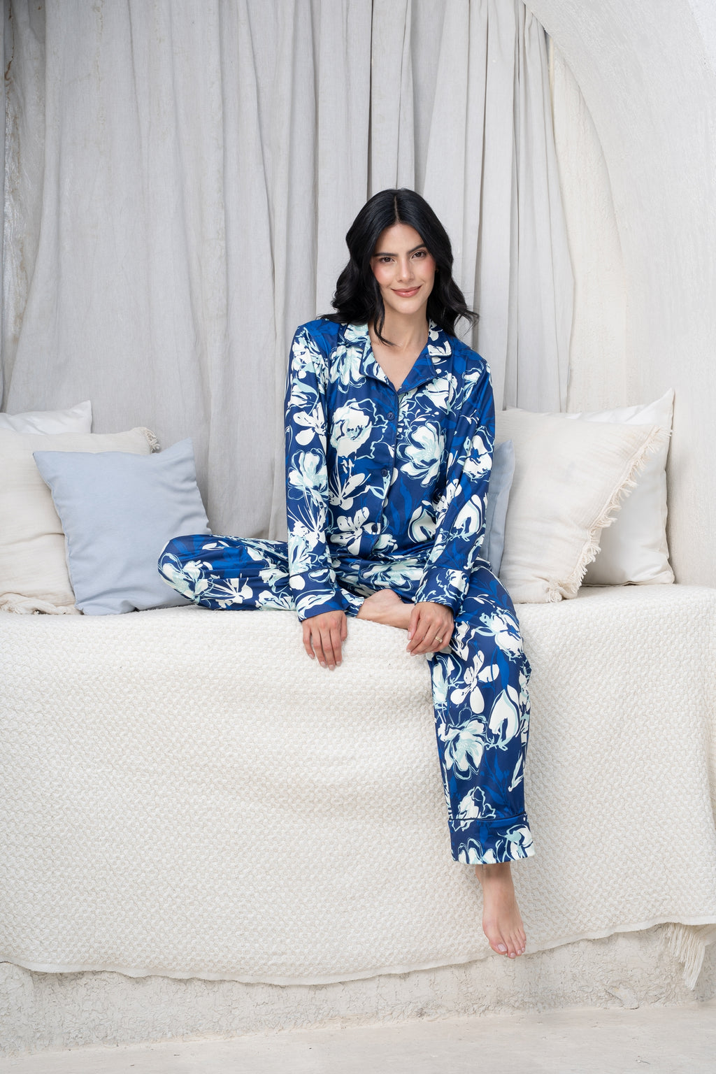 Siluetas de Noche - Camisa Manga Larga y Pantalon READY TO SHIP
