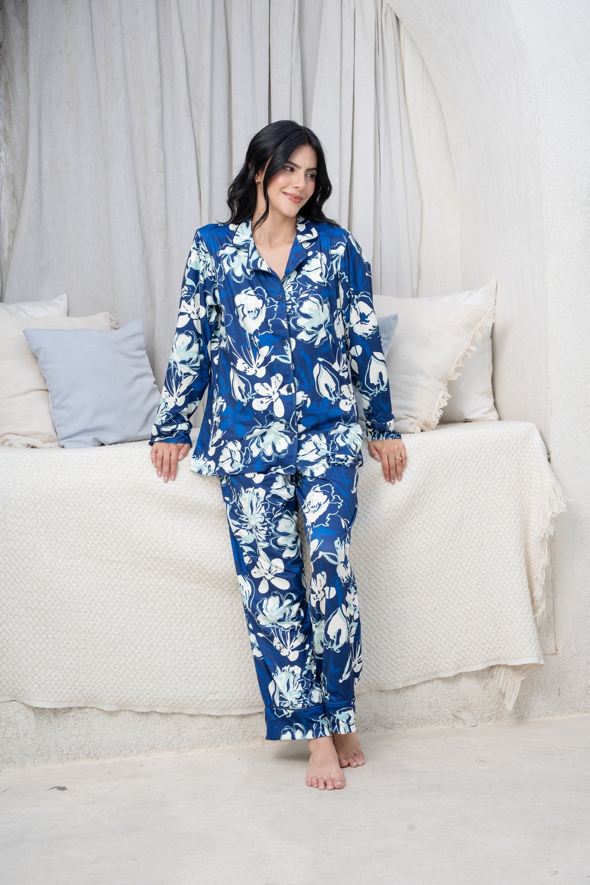 Siluetas de Noche - Camisa Manga Larga y Pantalon READY TO SHIP