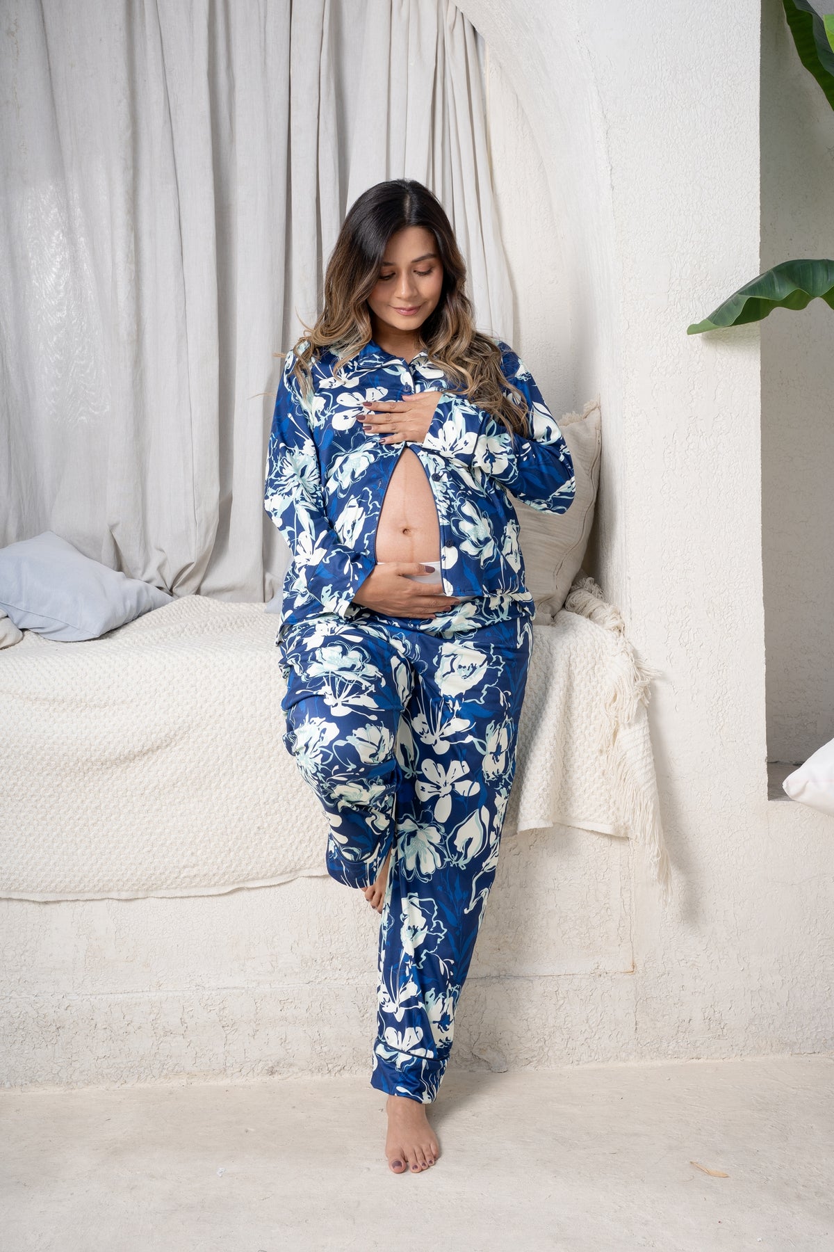 Siluetas de Noche - Camisa y Pantalon Maternidad