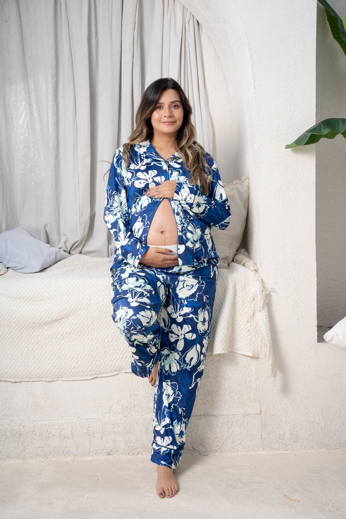 Siluetas de Noche - Camisa y Pantalon Maternidad