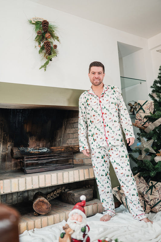Ski Mountain - Hombre: Camisa Manga Larga y Pantalon