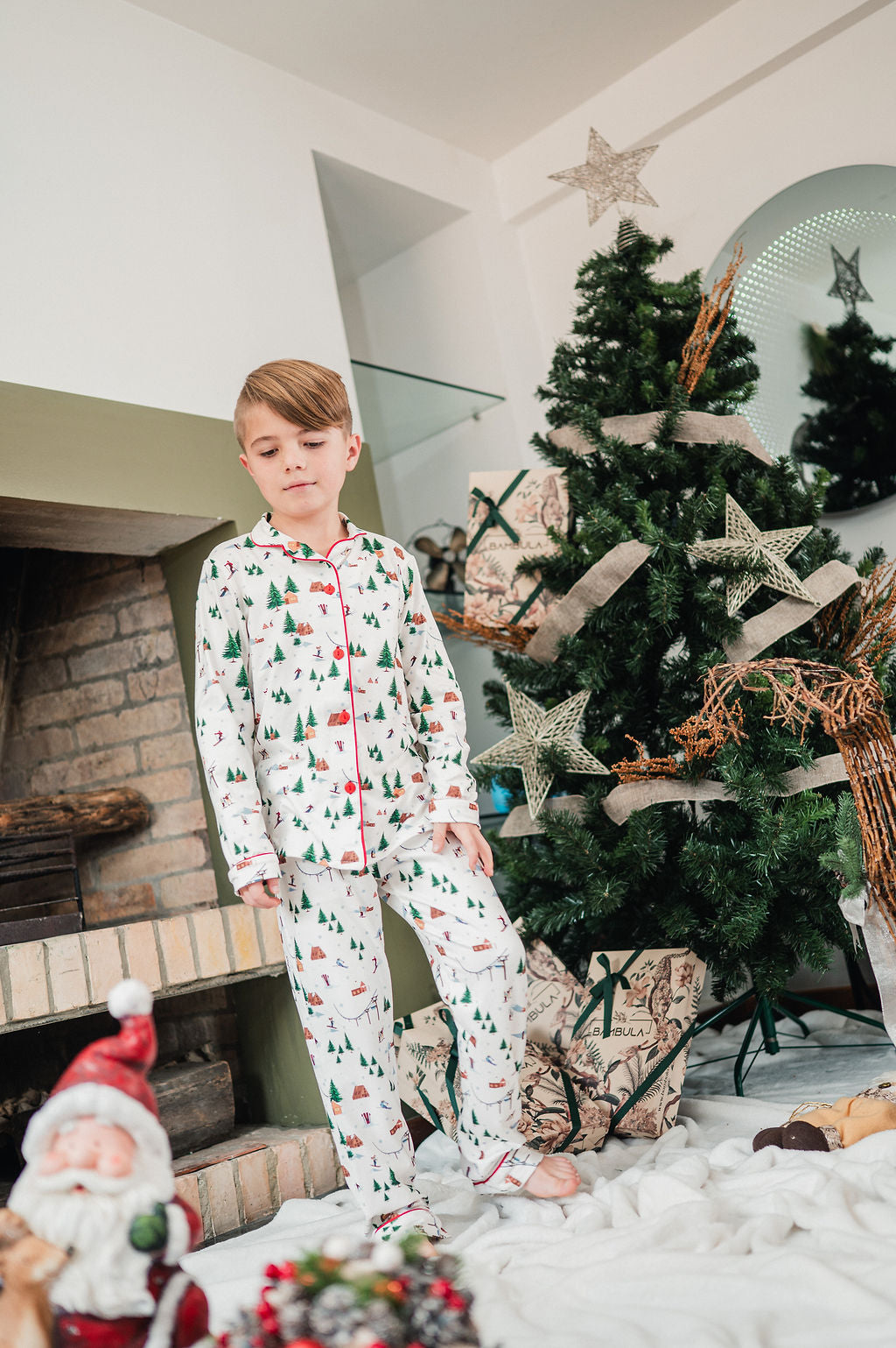 Ski Mountain - KIDS: Camisa Manga Larga y Pantalon