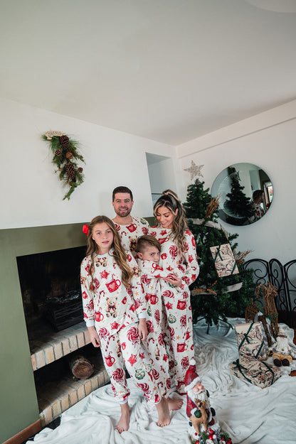 Sweet Christmas - Mujer: Cuello Redondo y Pantalon