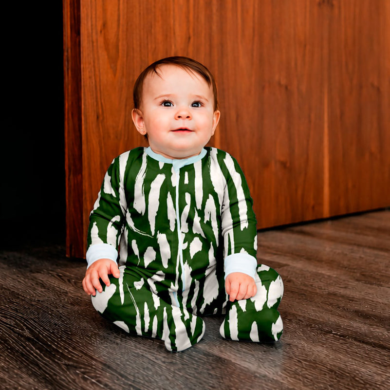 Trazos en Verde - Enterizo de Bebe READY TO SHIP