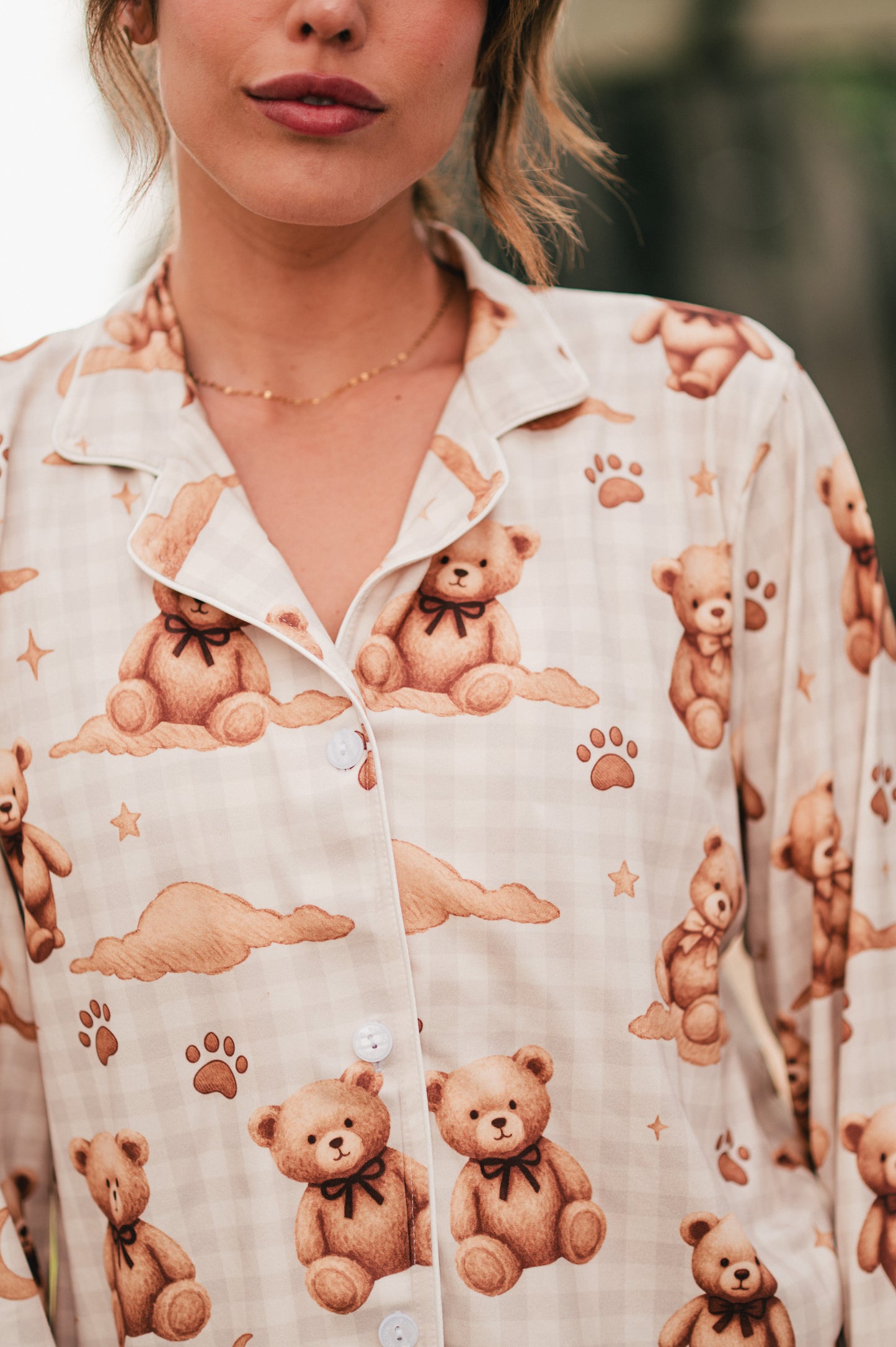 Teddy Beige - Mujer: Camisa y Pantalon