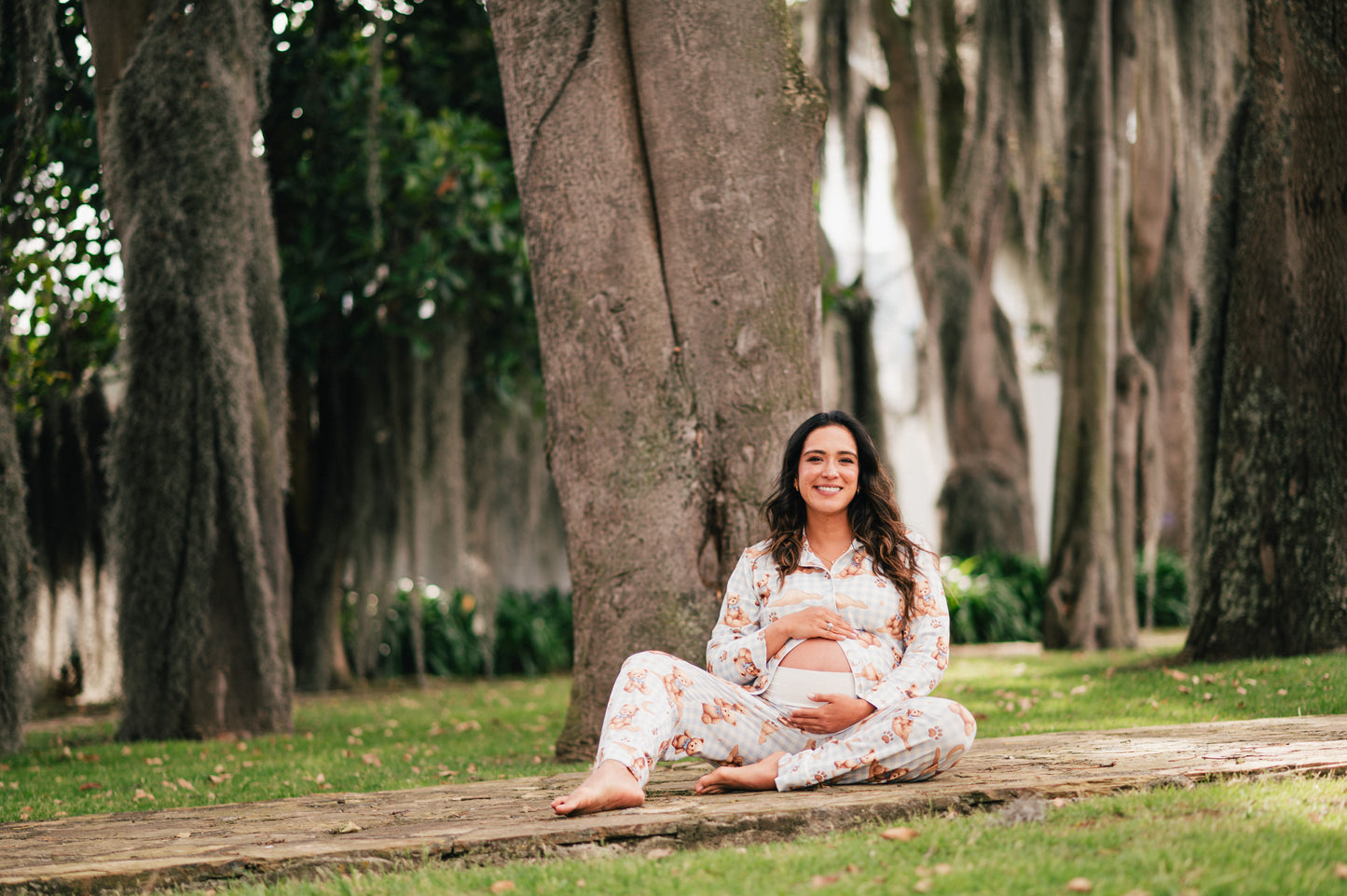 Teddy Blue - Camisa Manga Larga y Pantalon Maternidad